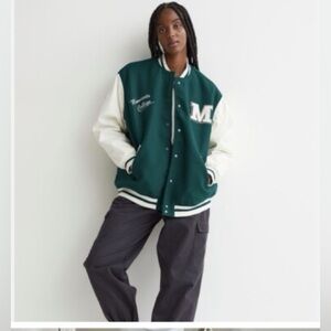 H&M Oversized Varsity Jacket